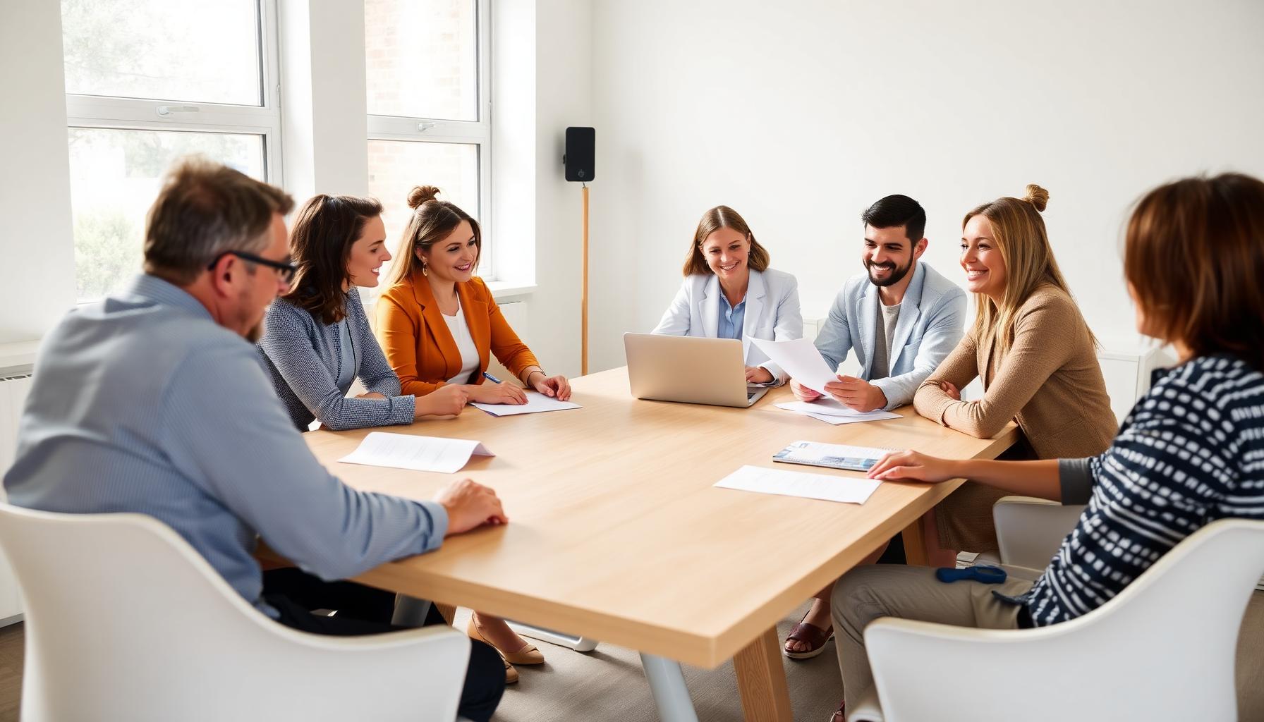Équipe institutionnelle en réunion de gouvernance